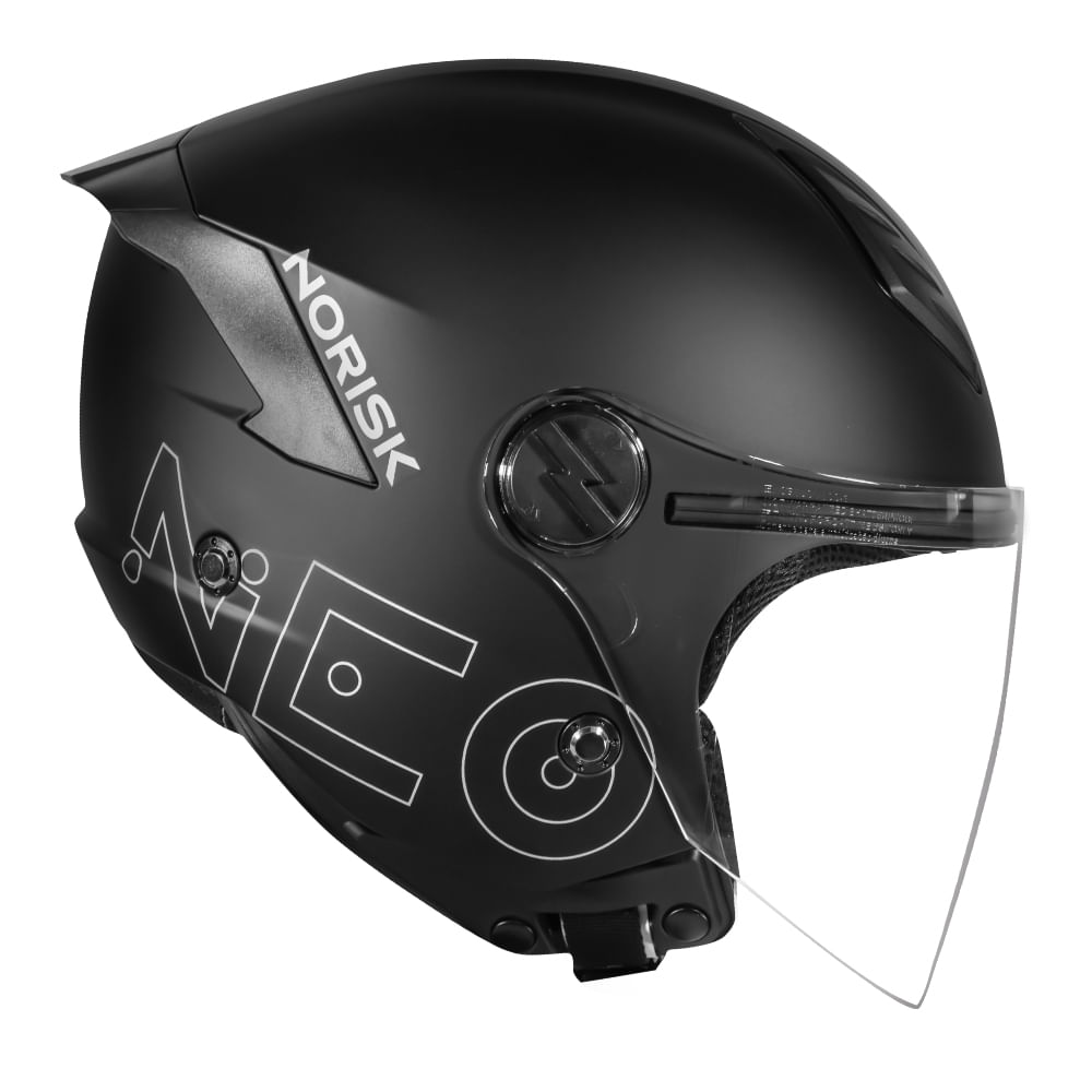 CAPACETE NORISK  NEO MONOCOLOR PRETO FOSCO