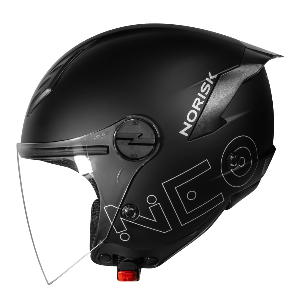 CAPACETE NORISK  NEO MONOCOLOR PRETO FOSCO 3
