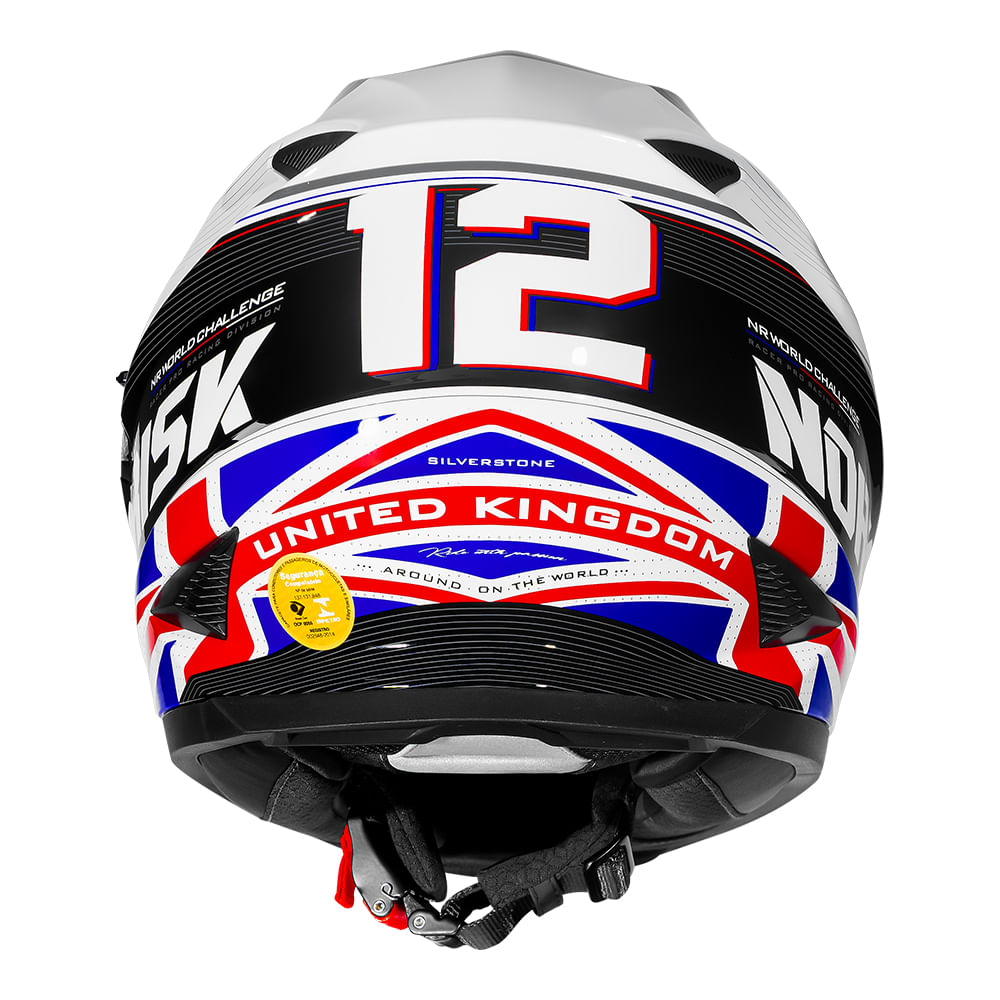 CAPACETE NORISK SOUL II GRAND PRIX UNITED KINGDOM 2