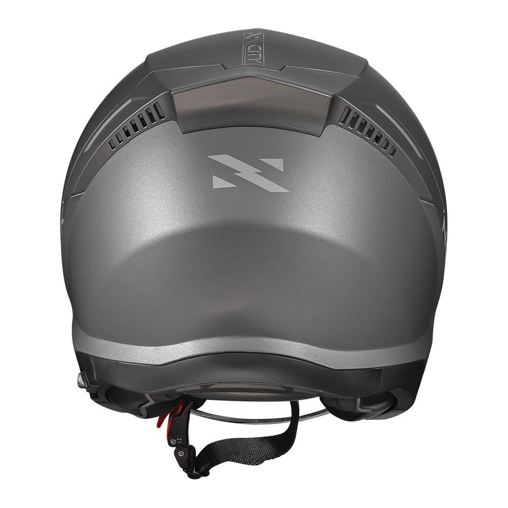 CAPACETE NORISK CITY MONOCOLOR CINZA FOSCO 2