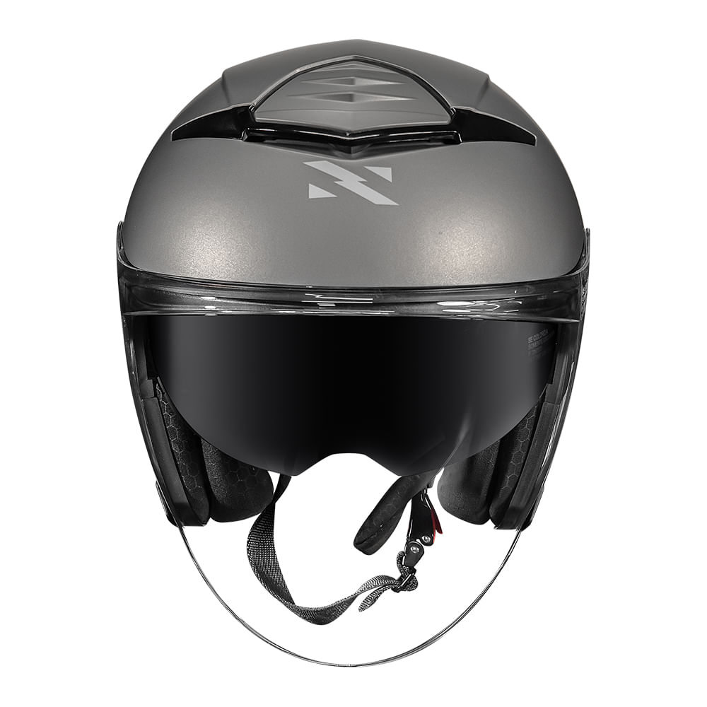 CAPACETE NORISK CITY MONOCOLOR CINZA FOSCO 4