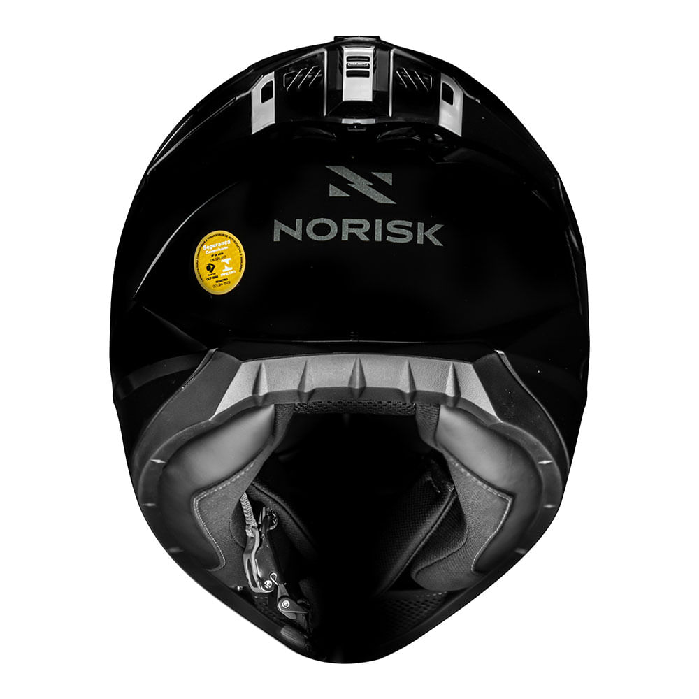 CAPACETE NORISK RAZOR MONOCOLOR BLACK EDITION 2