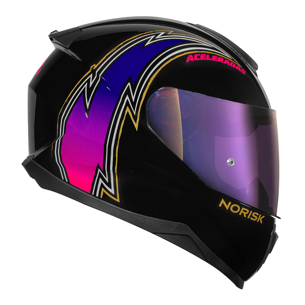 CAPACETE NORISK RAZOR ACELERADAS PRETO
