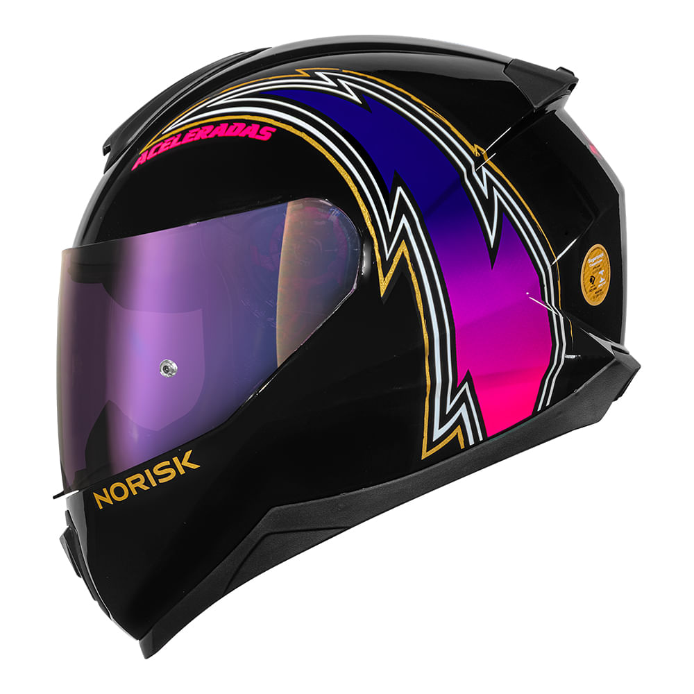CAPACETE NORISK RAZOR ACELERADAS PRETO 3