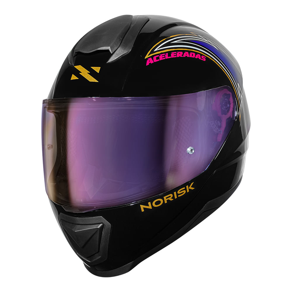 CAPACETE NORISK RAZOR ACELERADAS PRETO 4