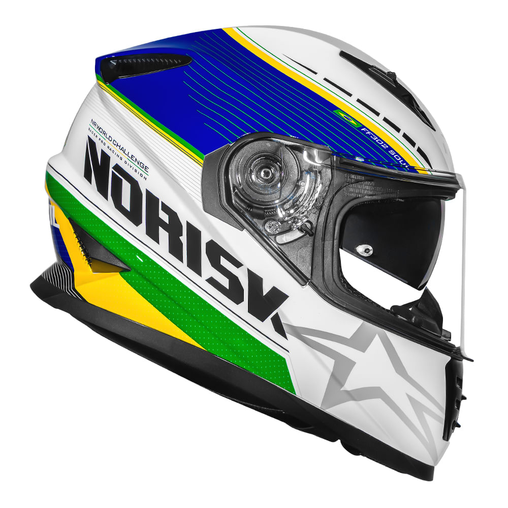 CAPACETE NORISK SOUL II GRAND PRIX BRAZIL