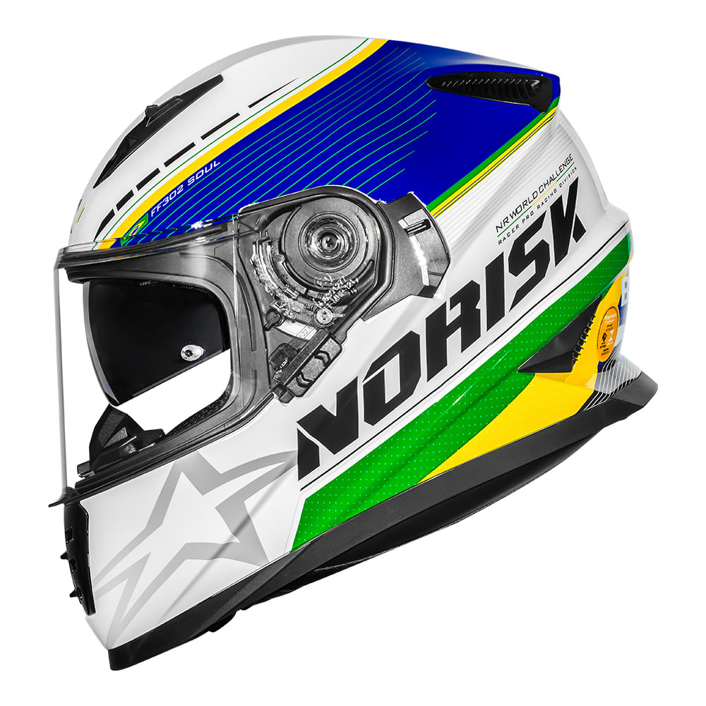 CAPACETE NORISK SOUL II GRAND PRIX BRAZIL 3