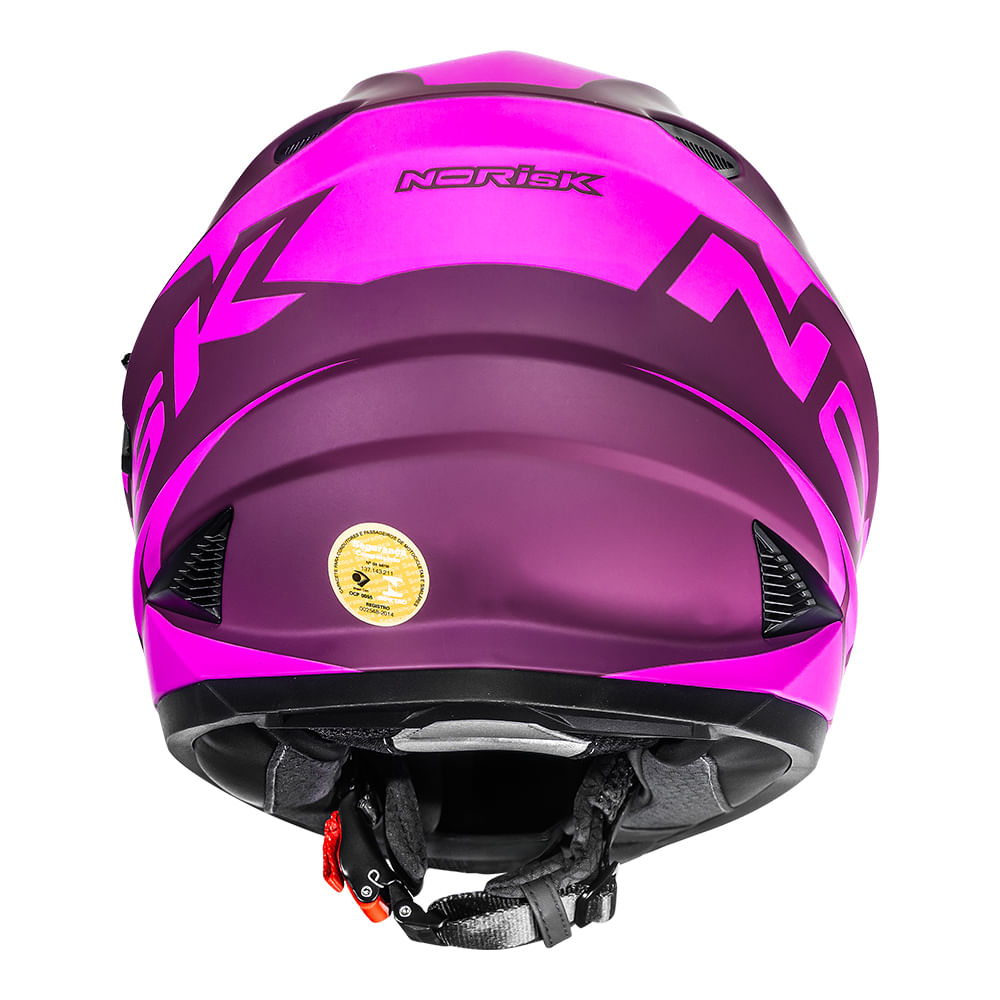 CAPACETE NORISK SOUL II MANTY ROSA FOSCO 2