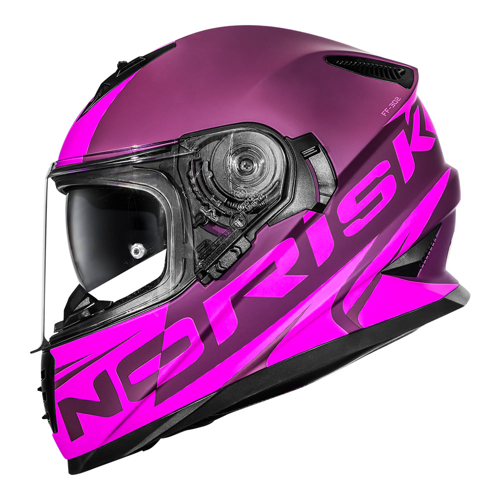 CAPACETE NORISK SOUL II MANTY ROSA FOSCO 3