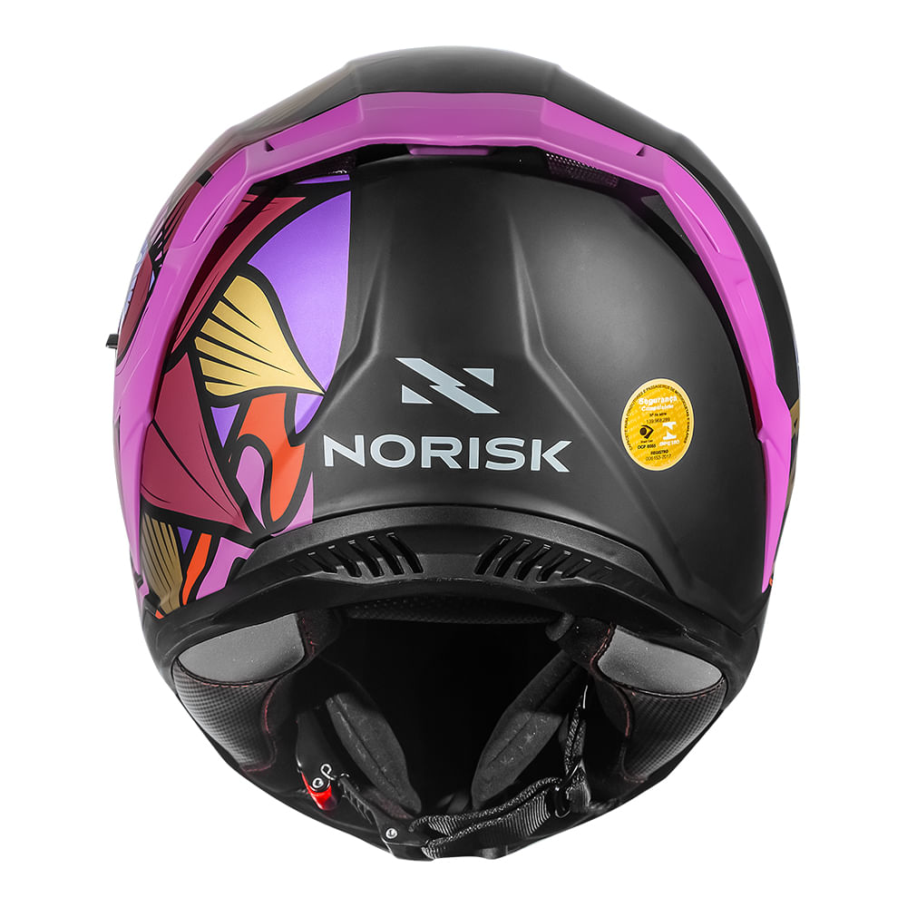 CAPACETE NORISK STRADA II LOTUS PRETO FOSCO 2