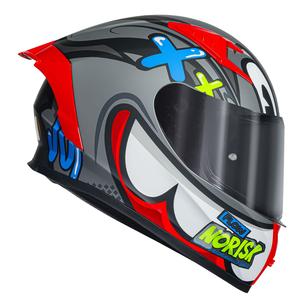 CAPACETE NORISK FLOW KOB CINZA