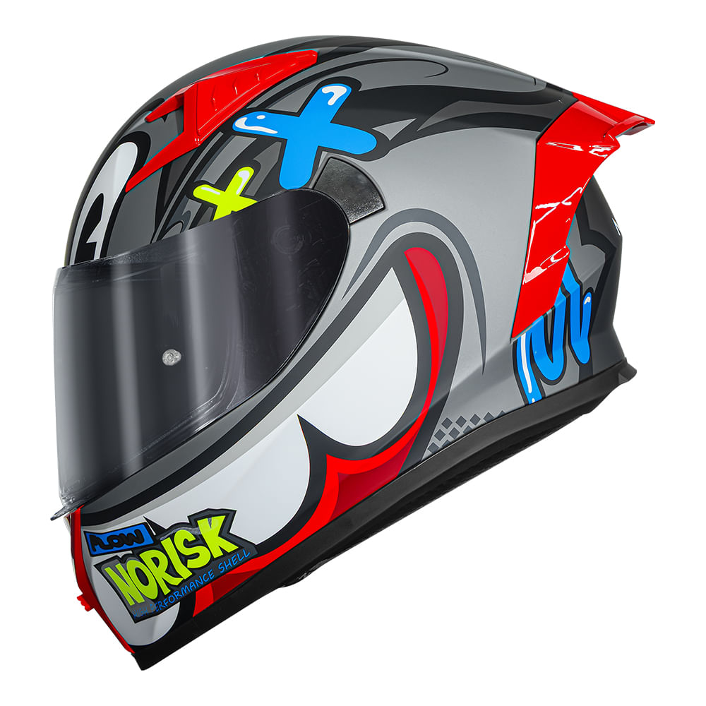 CAPACETE NORISK FLOW KOB CINZA 3