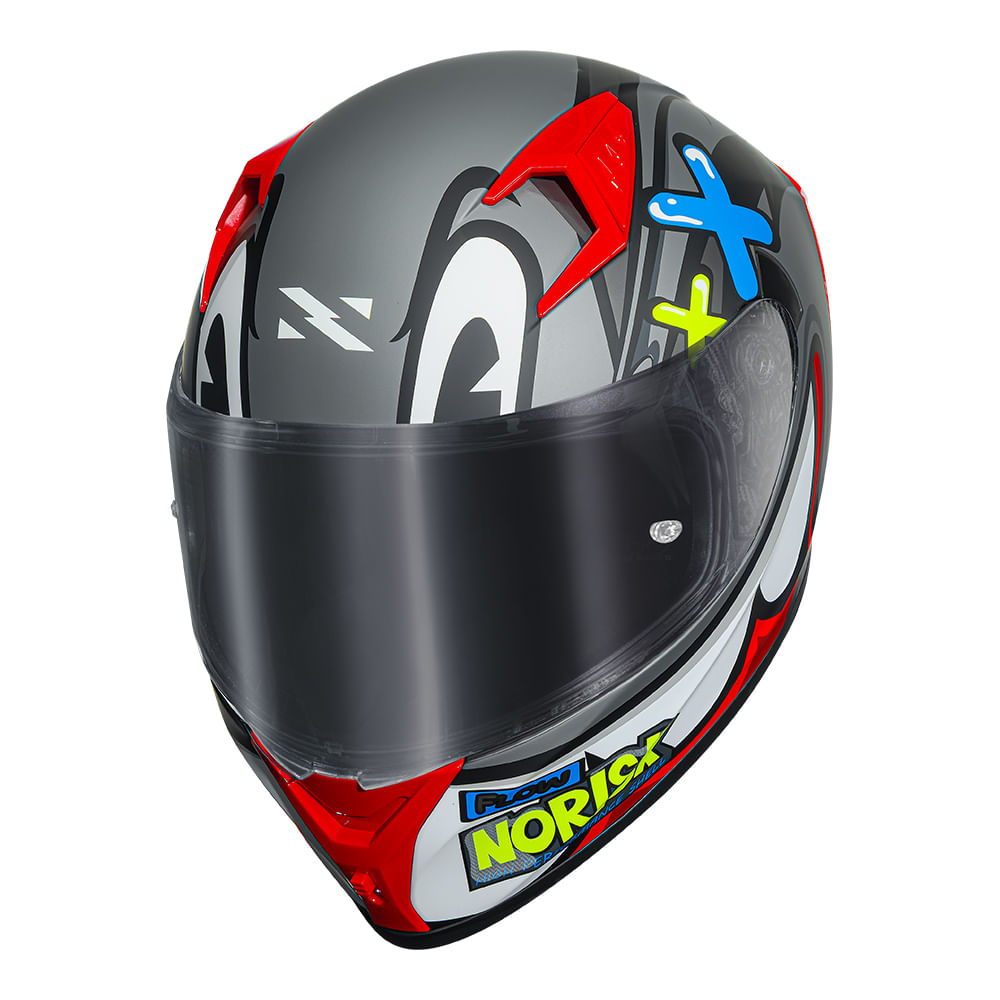 CAPACETE NORISK FLOW KOB CINZA 4