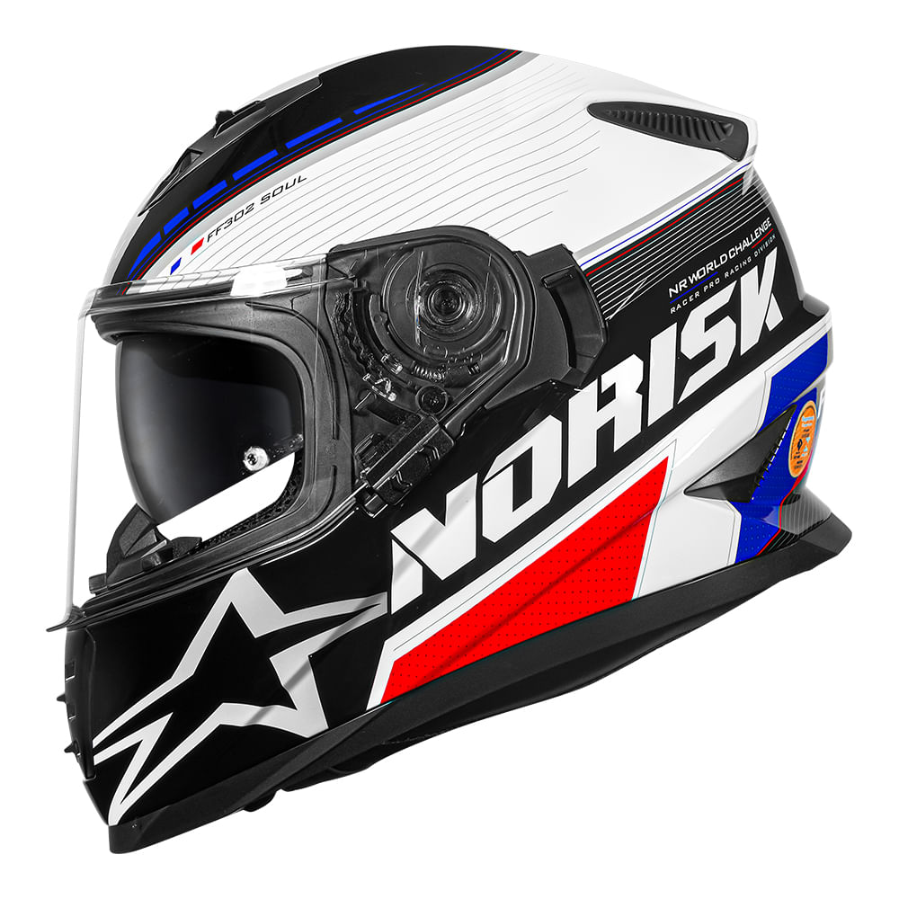 CAPACETE NORISK SOUL II GRAND PRIX FRANCE 3