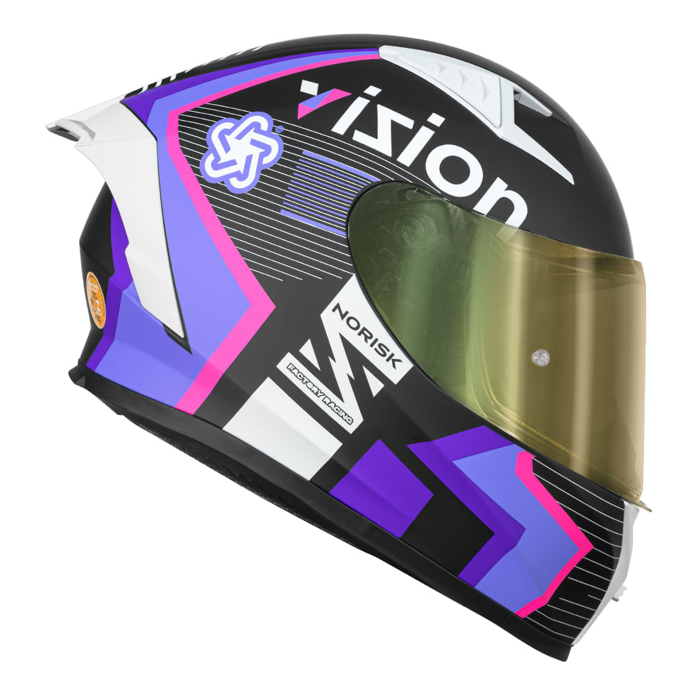 CAPACETE NORISK FLOW VIZION ROXO