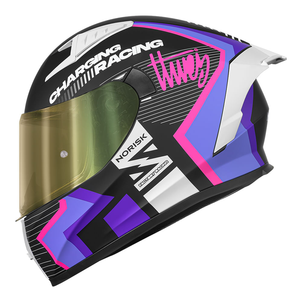 CAPACETE NORISK FLOW VIZION ROXO 3