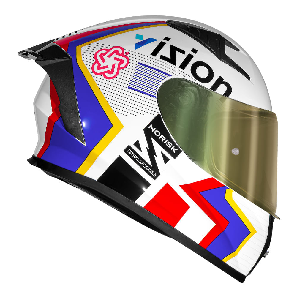 CAPACETE NORISK FLOW VIZION BRANCO