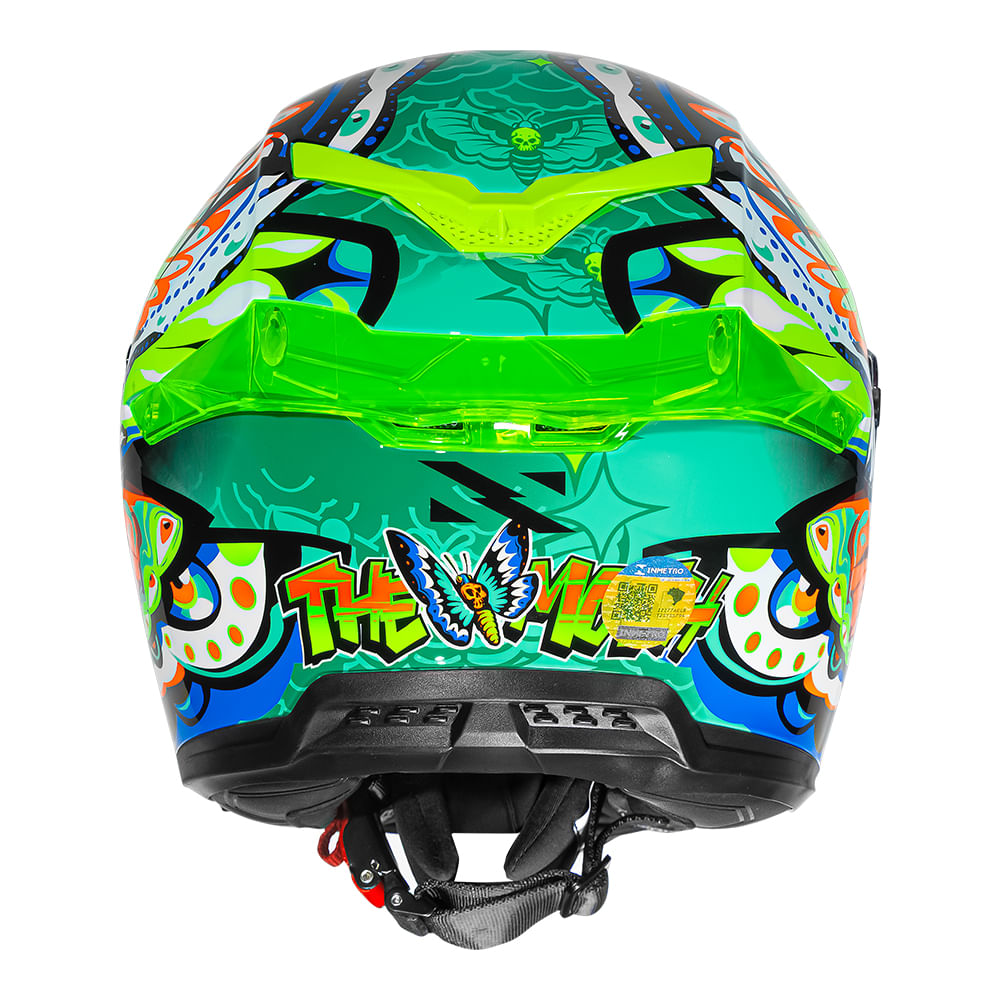 CAPACETE NORISK ROCK BUTTERFLY AMARELO 2