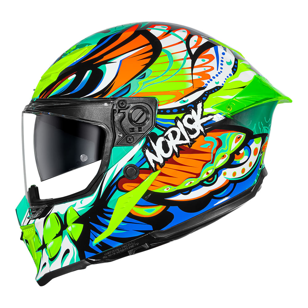 CAPACETE NORISK ROCK BUTTERFLY AMARELO 3