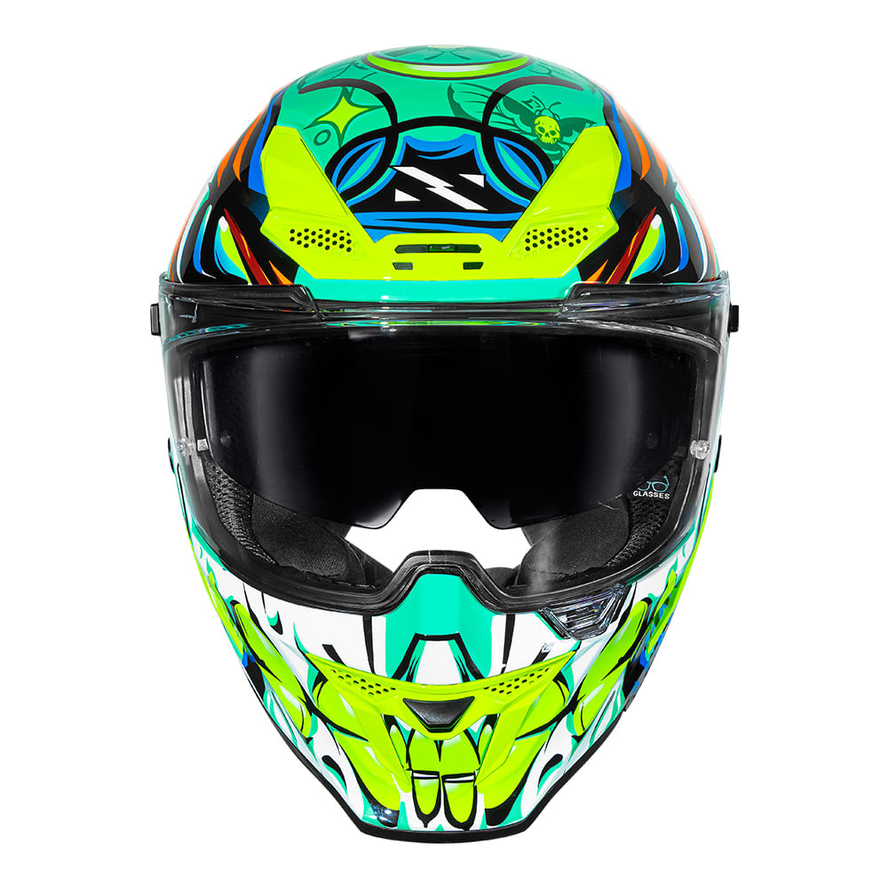 CAPACETE NORISK ROCK BUTTERFLY AMARELO 4