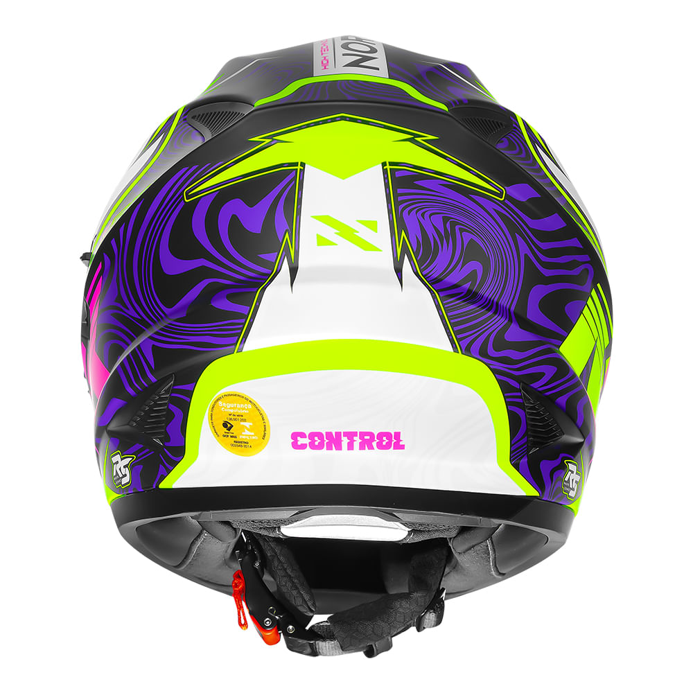 CAPACETE NORISK SOUL II CONTROL ROSA FOSCO 2