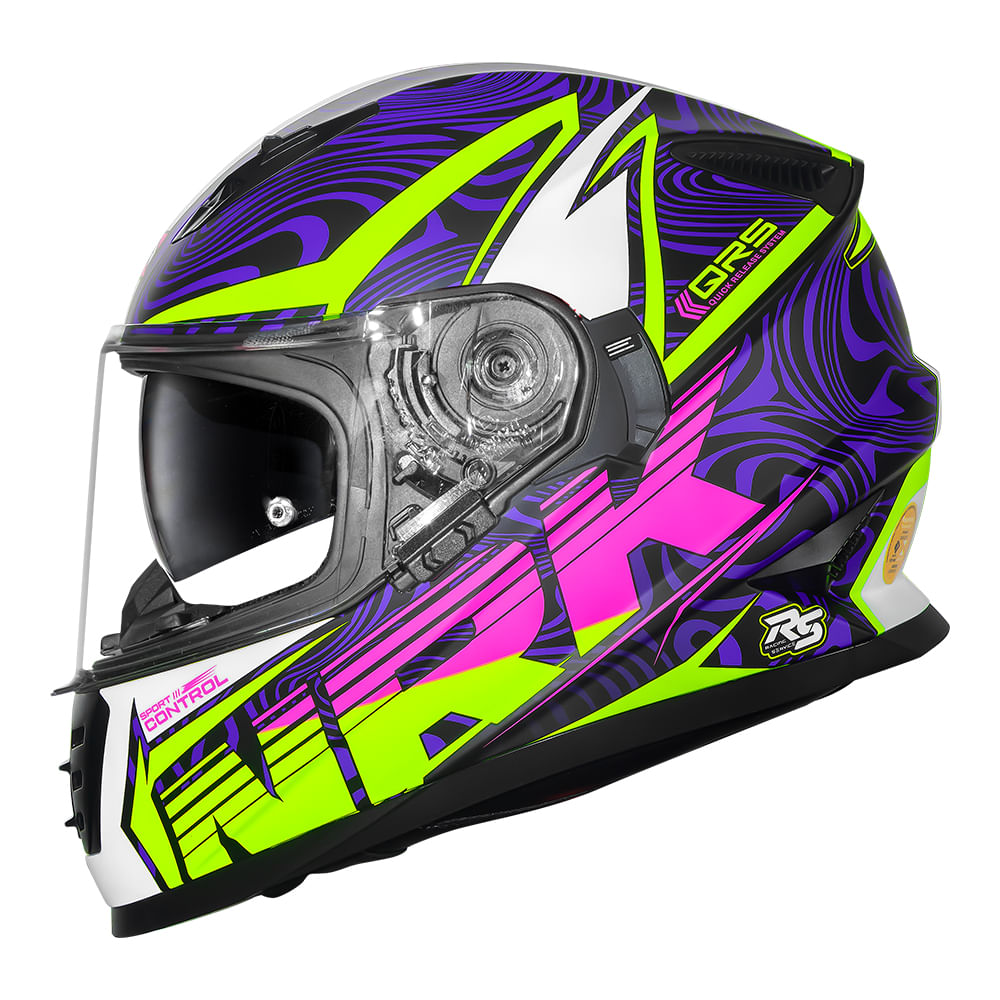 CAPACETE NORISK SOUL II CONTROL ROSA FOSCO 3