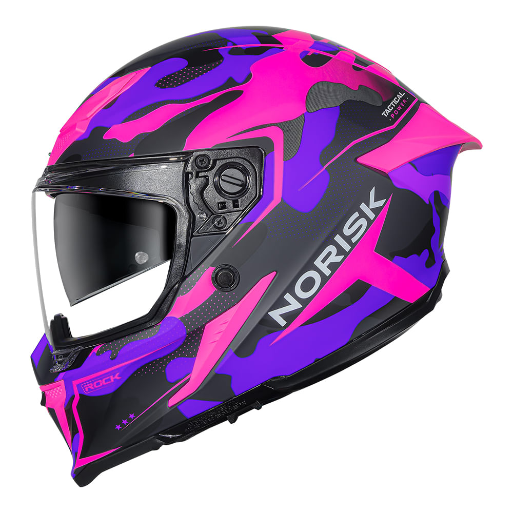 CAPACETE NORISK ROCK TACTICAL ROXO FOSCO 3