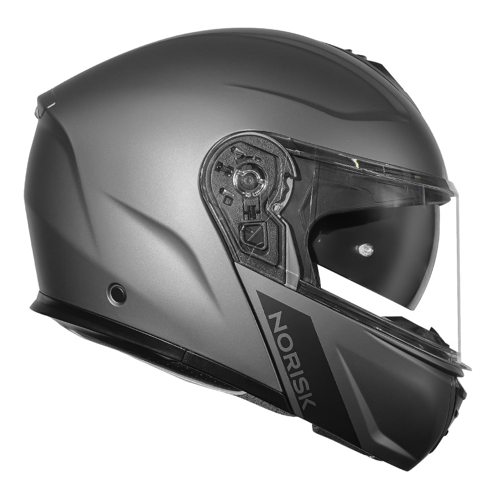 CAPACETE NORISK VORTEX MONOCOLOR CINZA FOSCO