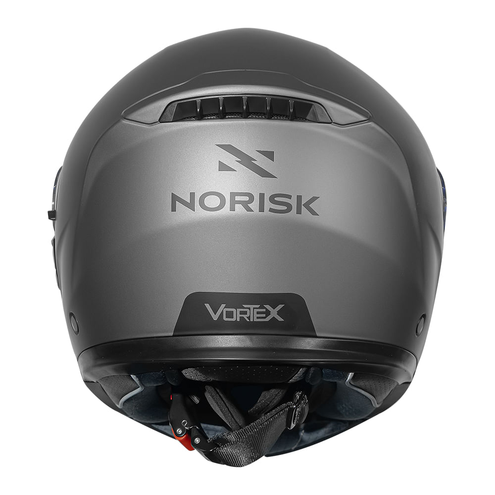 CAPACETE NORISK VORTEX MONOCOLOR CINZA FOSCO 2