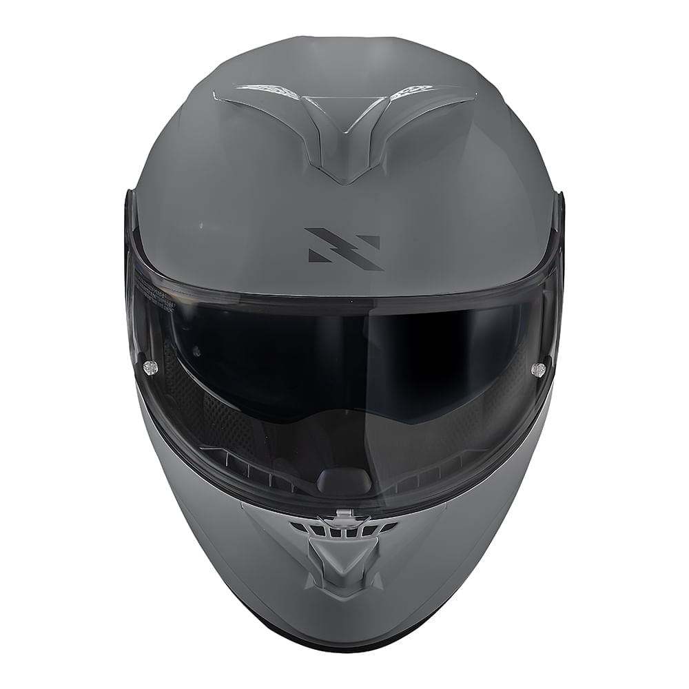 CAPACETE NORISK FORCE II MONOCOLOR NARDO CINZA 2
