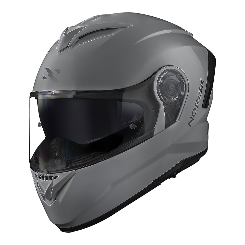 CAPACETE NORISK FORCE II MONOCOLOR NARDO CINZA 3