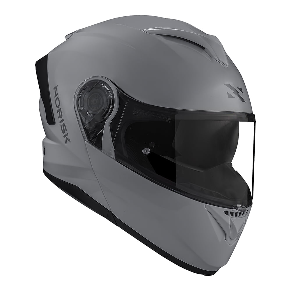 CAPACETE NORISK FORCE II MONOCOLOR NARDO CINZA 4