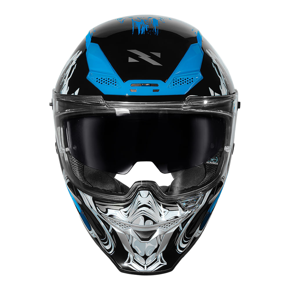 CAPACETE NORISK ROCK MORTAL KOMBAT SUB-ZERO AZUL 4