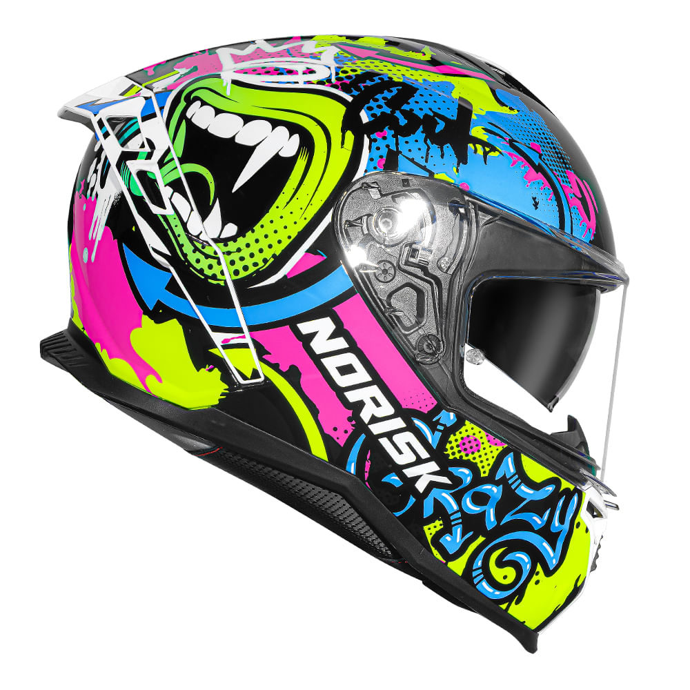 CAPACETE NORISK STRADA II WOW PRETO