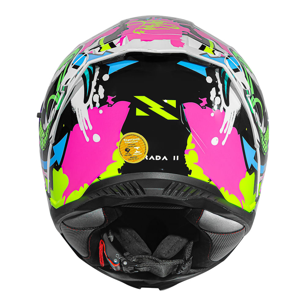 CAPACETE NORISK STRADA II WOW PRETO 2