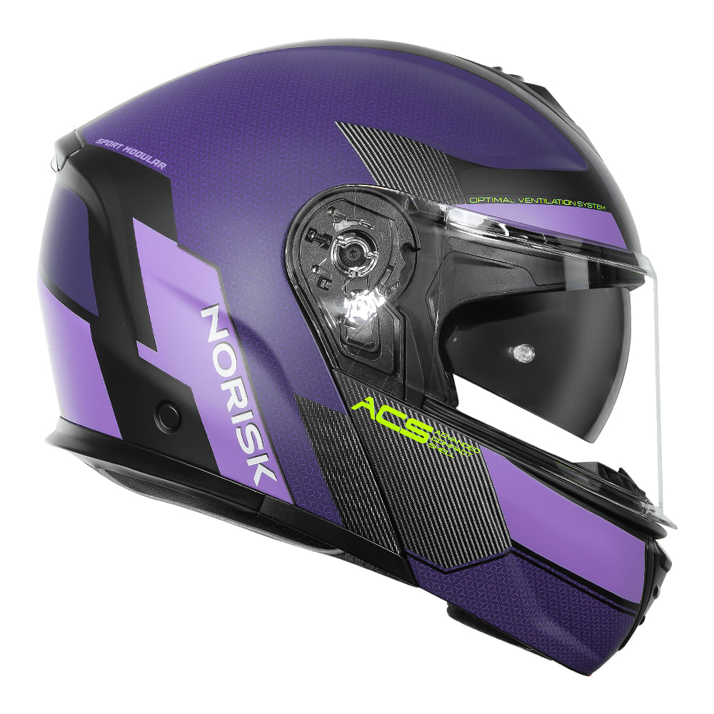CAPACETE NORISK VORTEX TRAVELER PRETO FOSCO