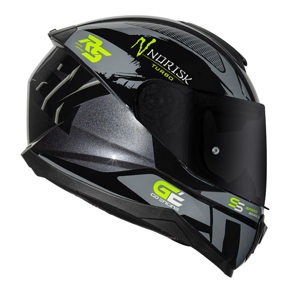 CAPACETE NORISK RAZOR TURBO TITANIUM
