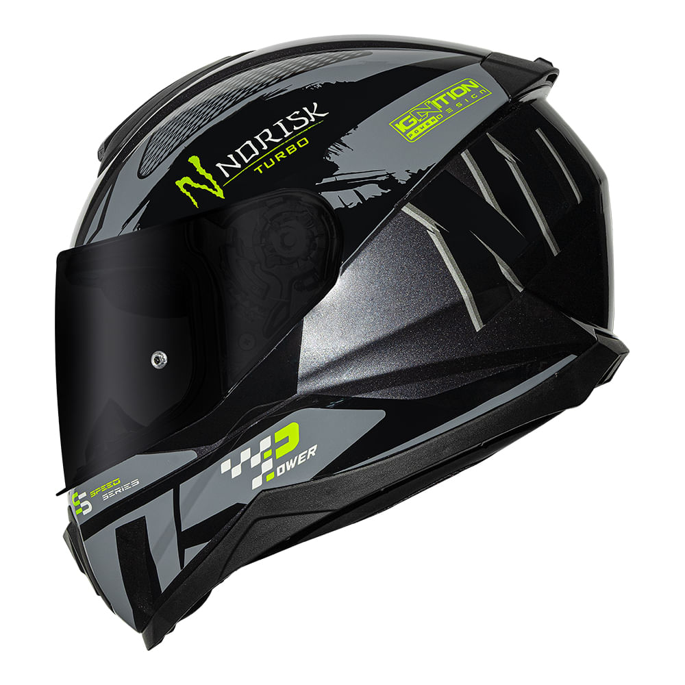 CAPACETE NORISK RAZOR TURBO TITANIUM 3