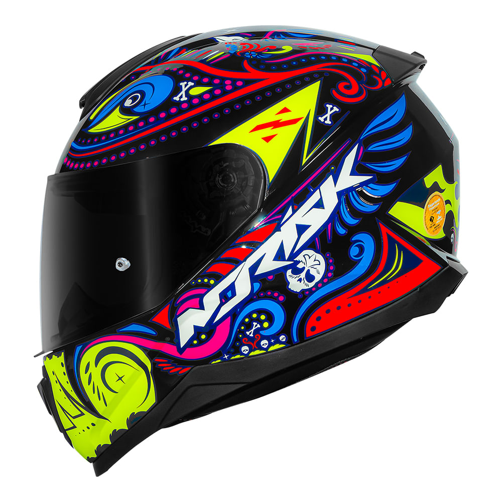 CAPACETE NORISK RAZOR CIRCUS PRETO 3