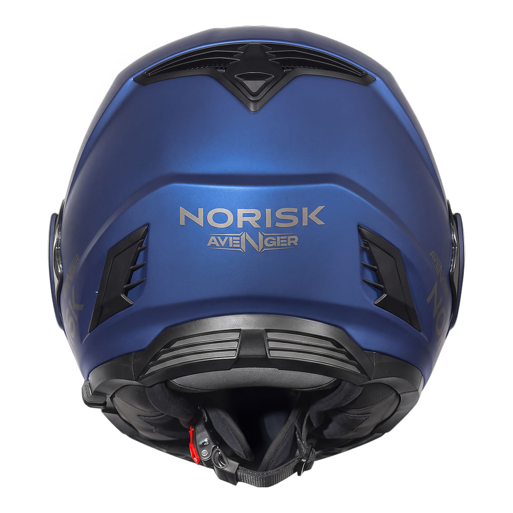 CAPACETE NORISK AVENGER MONOCOLOR AZUL FOSCO 2